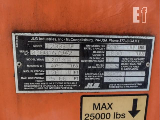 Image of JLG 1200SJP equipment image 4