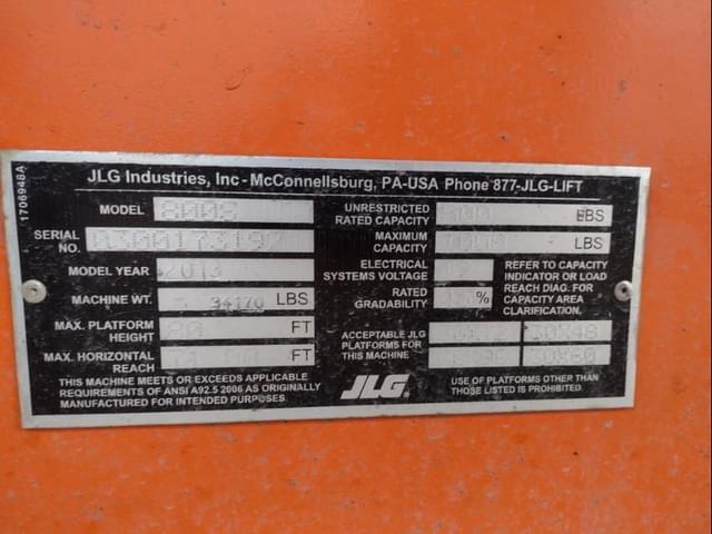 Image of JLG 800S equipment image 4