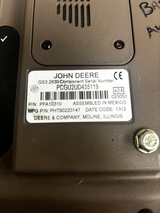 Image of John Deere GS3 2630 Image 1