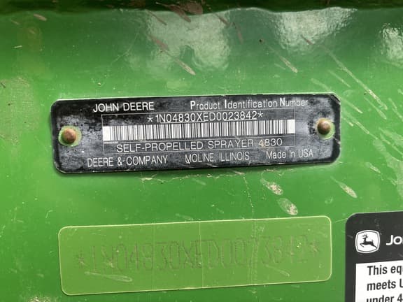 Image of John Deere 4830 equipment image 3