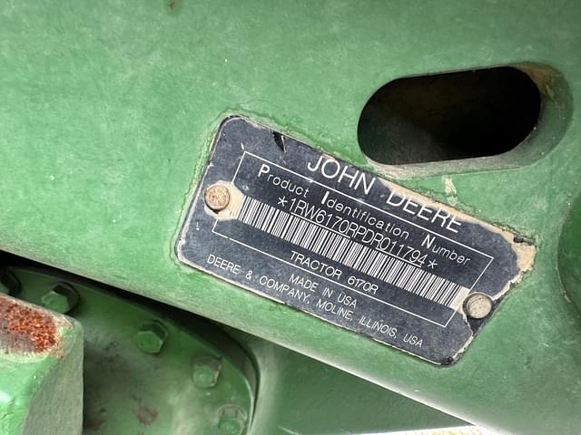 Image of John Deere 6170R equipment image 4