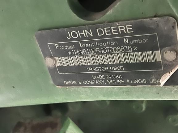 Image of John Deere 6190R equipment image 2