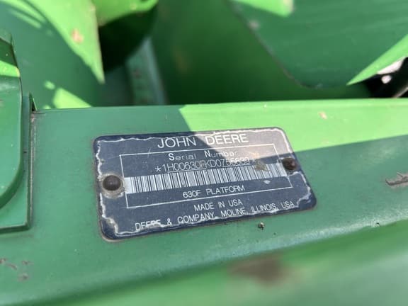 Image of John Deere 630F equipment image 3