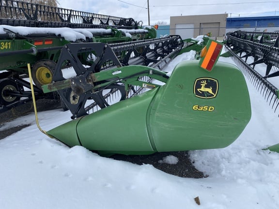 SOLD - 2013 John Deere 635D Stock No. 352376 Harvesting with 35 ft ...