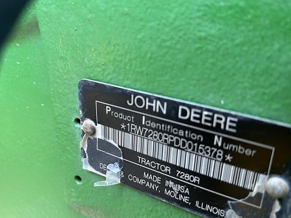 Image of John Deere 7280R equipment image 4