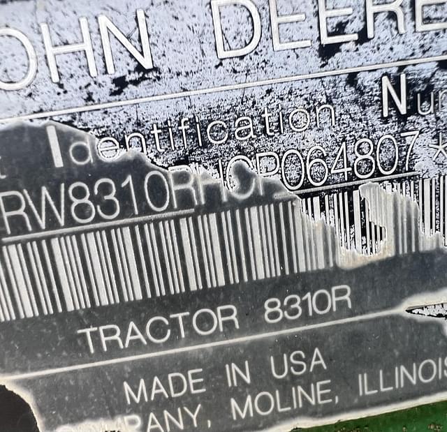 Image of John Deere 8310R equipment image 3