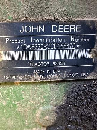 Image of John Deere 8335R equipment image 4