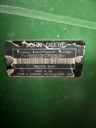 Image of John Deere 9510R equipment image 4