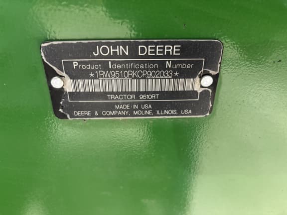 Image of John Deere 9510RT equipment image 3