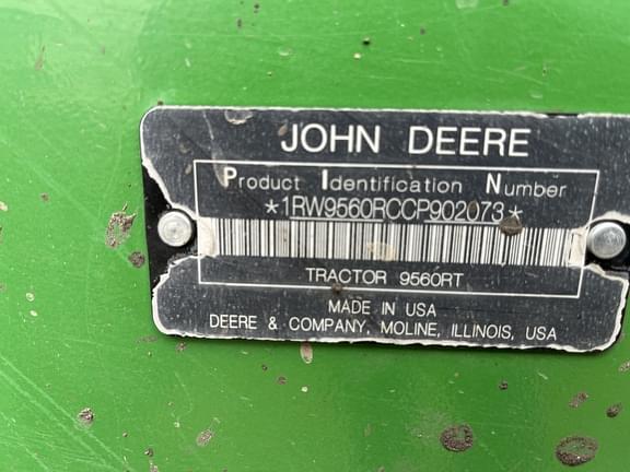 Image of John Deere 9560RT equipment image 2