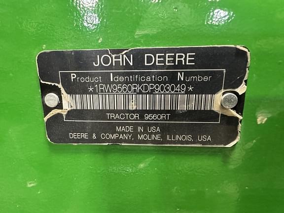 Image of John Deere 9560RT equipment image 2