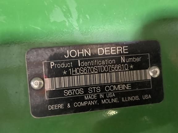 Main image John Deere S670 33