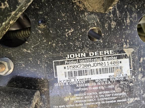 Image of John Deere X730 equipment image 1