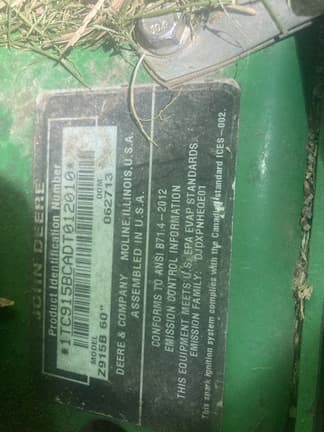 Image of John Deere Z915B equipment image 4