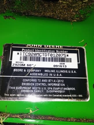 Image of John Deere Z920M equipment image 4