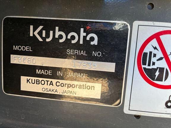 Image of Kubota F3680 equipment image 4