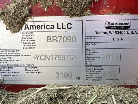 Image of New Holland BR7090 equipment image 4