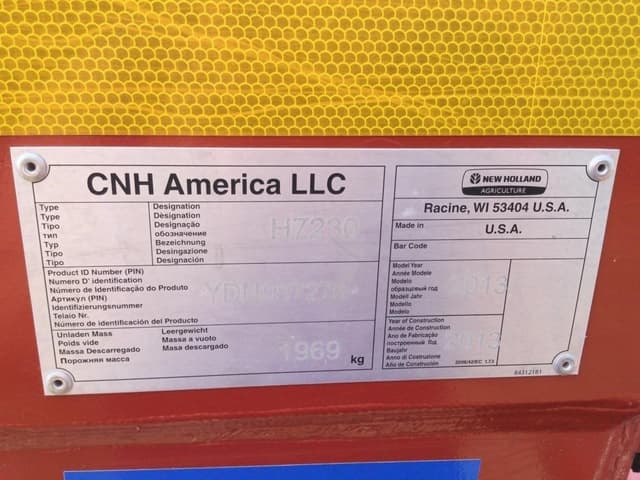 Image of New Holland H7230 equipment image 3