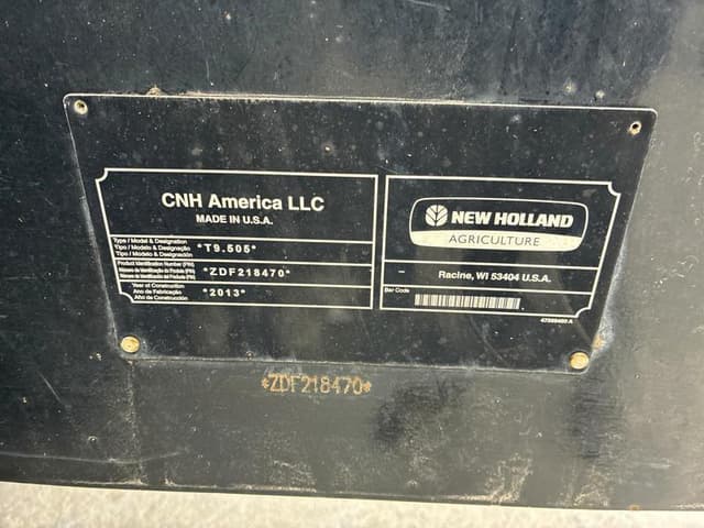 Image of New Holland T9.505 equipment image 1