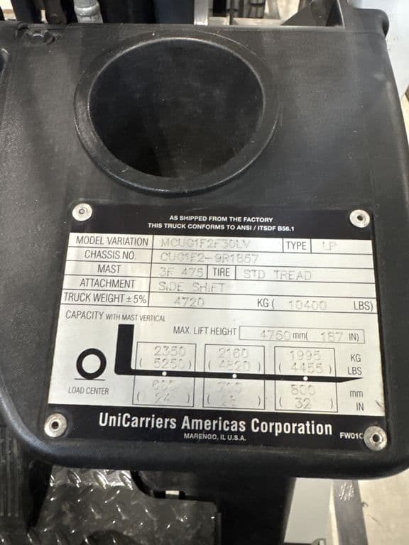 Image of Unicarriers CF60LP Image 1