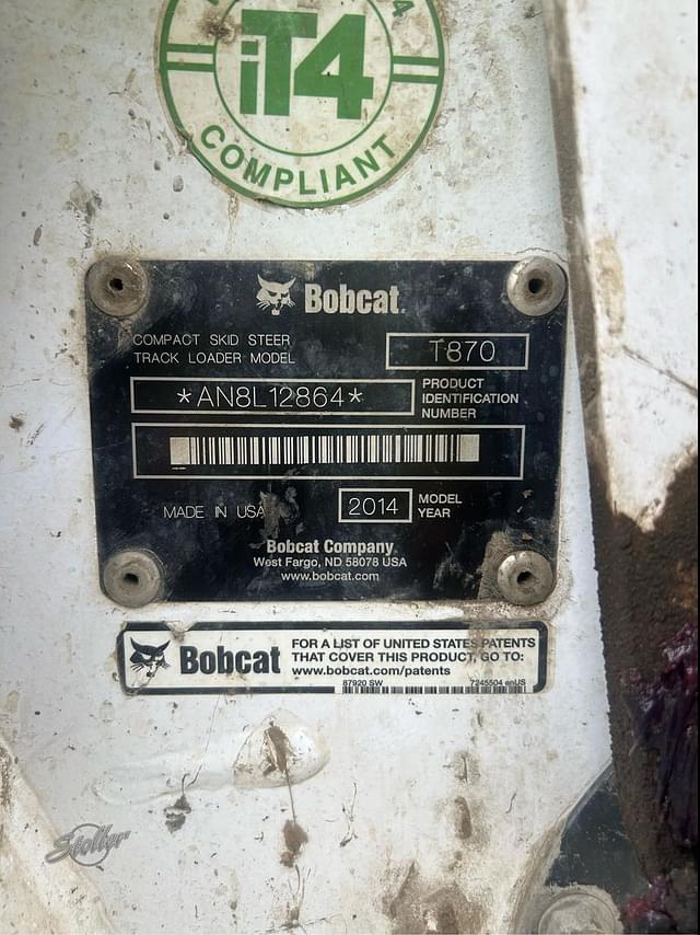 Image of Bobcat T870 equipment image 1