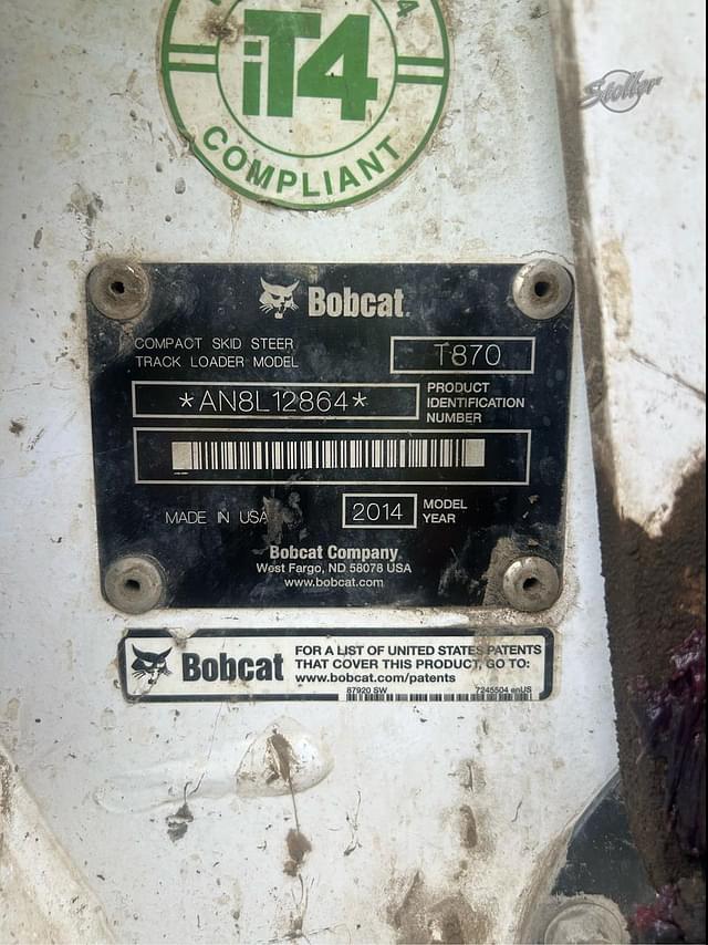 Image of Bobcat T870 equipment image 1