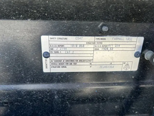 Image of Case IH Farmall 105C equipment image 1