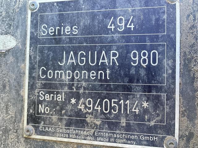 Image of CLAAS Jaguar 980 equipment image 4