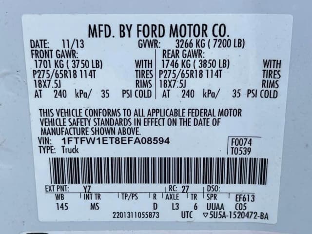 Image of Ford F-150 equipment image 2