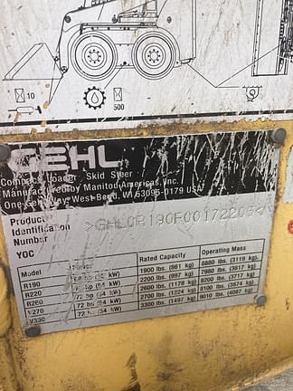 Image of Gehl R190 equipment image 3