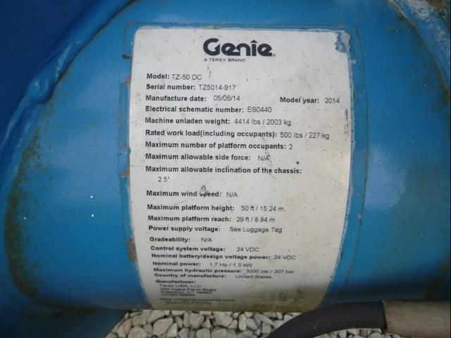 Image of Genie TZ-50 equipment image 4