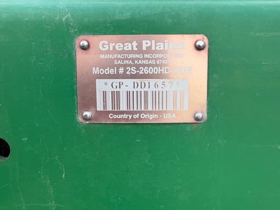 Image of Great Plains 2S-2600HD equipment image 4