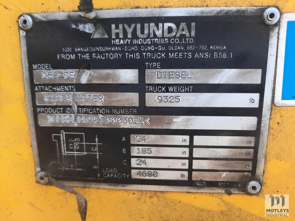 2014 Hyundai 25D-7E Construction Forklifts for Sale | Tractor Zoom