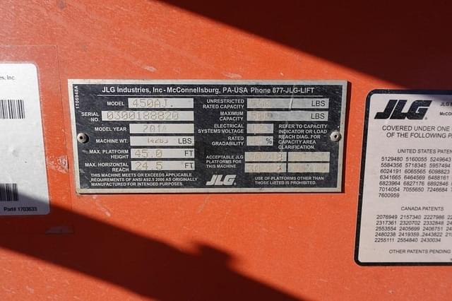Image of JLG 450AJ equipment image 2