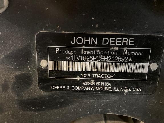 Image of John Deere 1025R equipment image 2