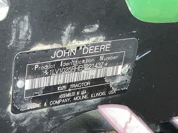 Image of John Deere 1025R equipment image 1