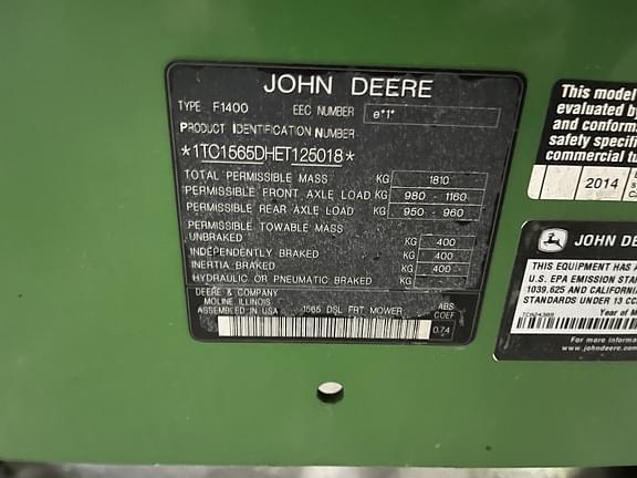Image of John Deere 1565 equipment image 4