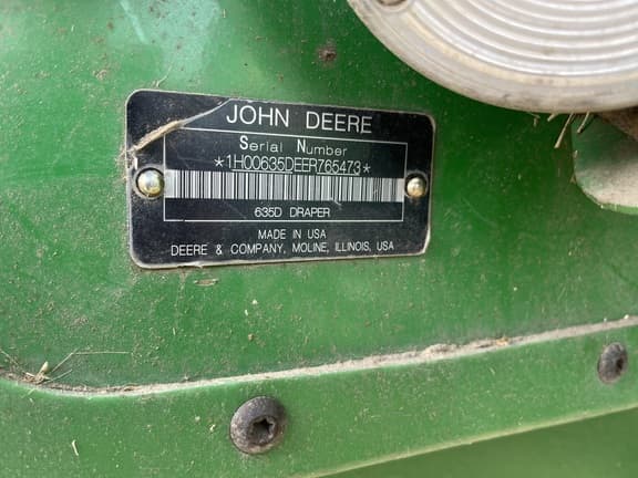 Image of John Deere 635D equipment image 1