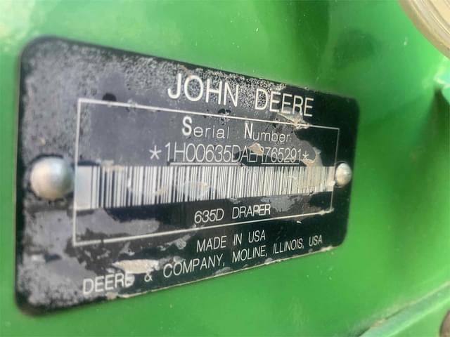 Image of John Deere 635D equipment image 4