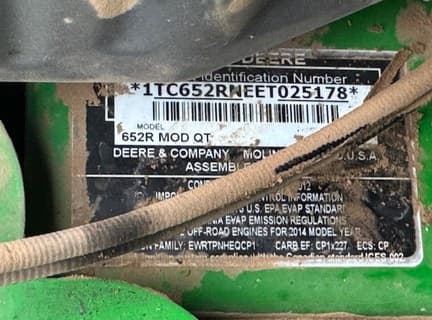 Image of John Deere 652R equipment image 4