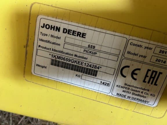 Image of John Deere 659 equipment image 1