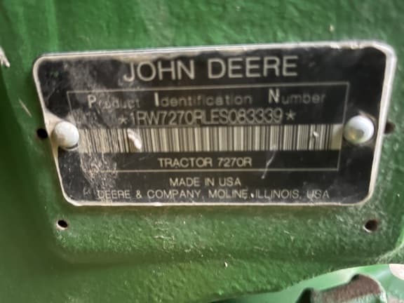 Image of John Deere 7270R equipment image 1