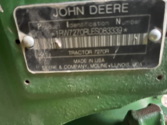 Image of John Deere 7270R equipment image 3