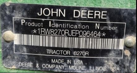 Image of John Deere 8270R equipment image 4