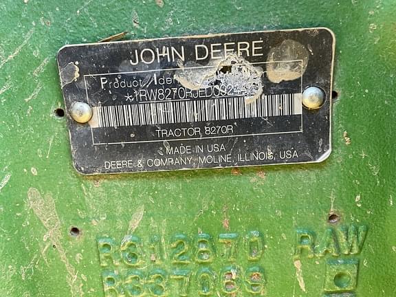 Image of John Deere 8270R equipment image 4