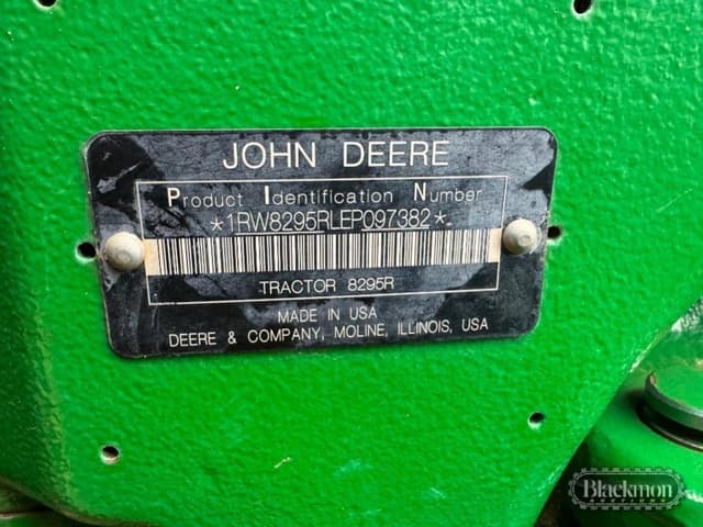 Image of John Deere 8295R equipment image 1