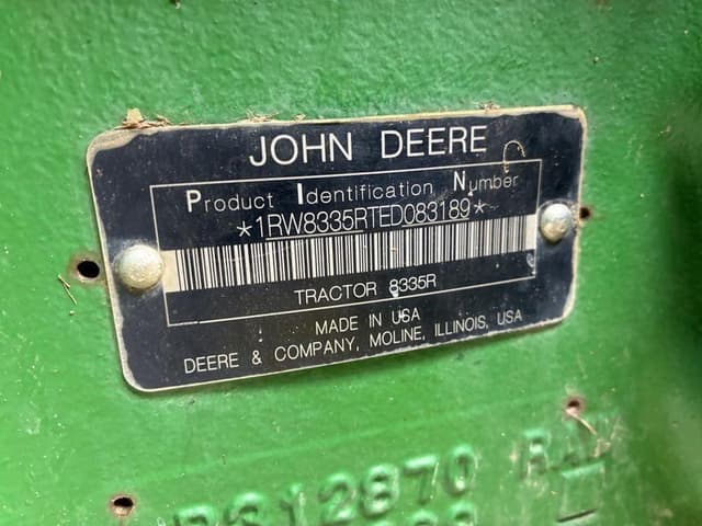 Image of John Deere 8335R equipment image 1