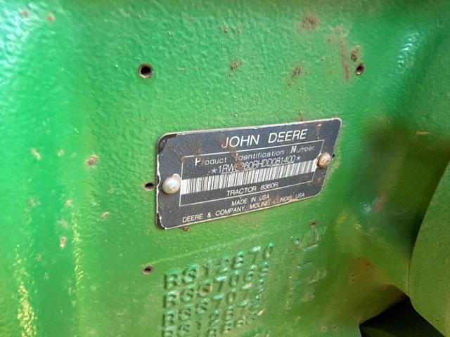 Image of John Deere 8360R equipment image 1