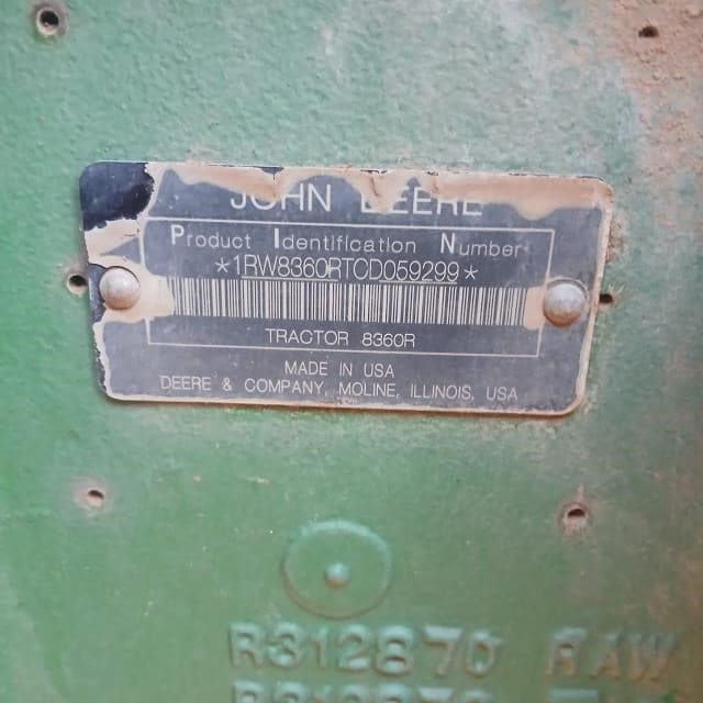 Image of John Deere 8360R equipment image 1