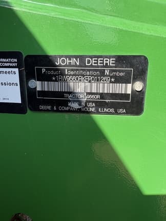 Image of John Deere 9560R equipment image 4